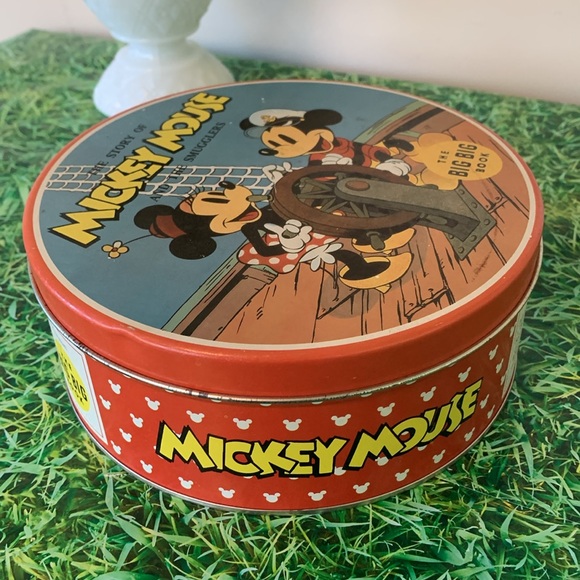 Adorable Mickey and Minnie Mouse cookie tin, vintage condition - Picture 4 of 12